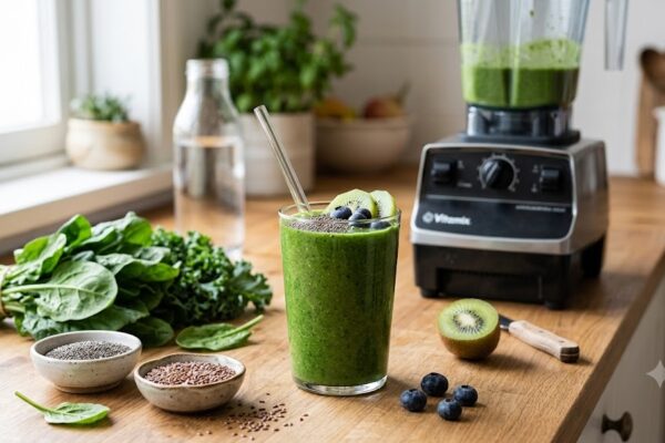 Batido Verde Anti-Inflamatório Rico em Ómega-3 em Notícias Receita de batido verde anti-inflamatório ideal para SIBO. Use o poder do Ómega-3 para acalmar o intestino. Aprenda a dose certa e como preparar.