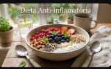 Dieta Anti-inflamatória: O Que É, Benefícios e O Que Comer em Notícias **Texto Alternativo (Alt Text):** Malga saudável com mirtilos, aveia e sementes, alimentos ideais para a dieta anti-inflamatória.