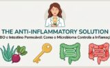The Anti-Inflammatory Solution – SIBO e Intestino Permeável: Como o Microbioma Controla a Inflamação em Documentários Ilustração do título The Anti-Inflammatory Solution: SIBO e Intestino Permeável, com uma médica e ícones digestivos.